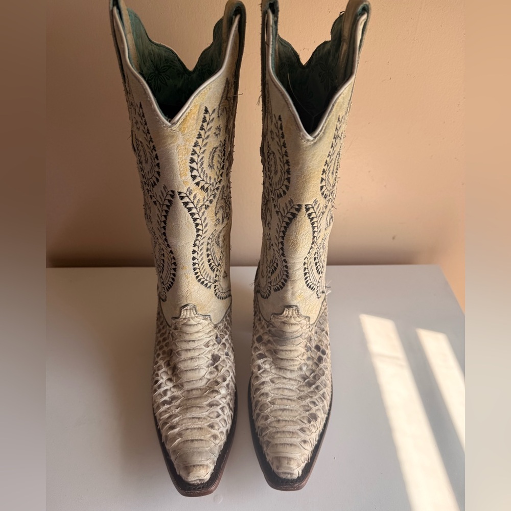 Corral Call Momma Python Snip Toe Boots - image 1